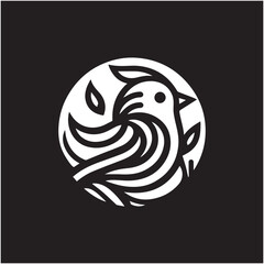 bird line art icon logo vector design, modern logo pictogram design of sparrow or finch bird. minimalist bird icon symbol