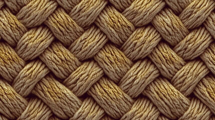 Cuerda entrelazada en formato macro