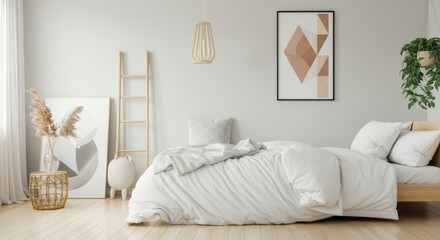 Modern bedroom design with minimalist decor