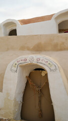 Ksar Hadada storico villaggio di ghorfa set di Star Wars film,  governatorato di Tataouine,...