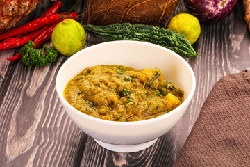 Aloo masala with green peas