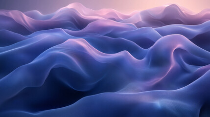 Obraz premium The image is a beautiful blue and purple ocean with waves