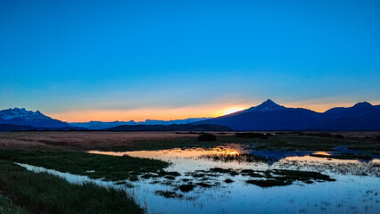 Naklejka premium Argentina's Bainai National Park - Park and glacier landscape