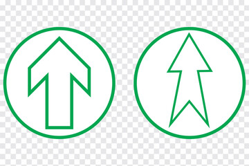  Up Arrows icon. Vector illustration. Variety Design arrow.