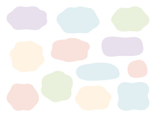 流体シェイプの吹き出しフレーム0201