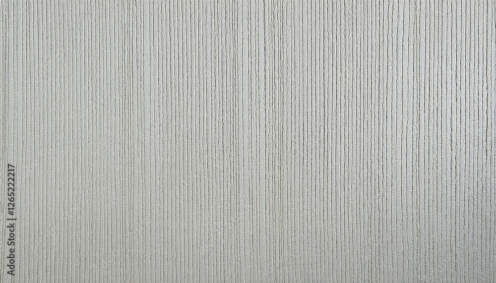 Aufkleber textured silver vertical stripes with geometric patterns on fabric, elegant linear design, subtle sheen