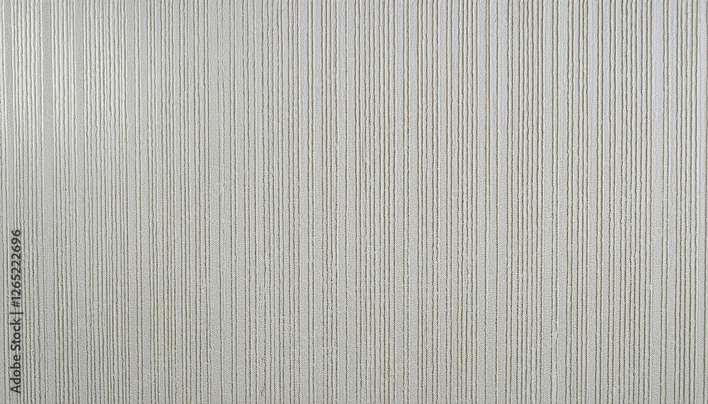 Poster textured silver vertical stripes with geometric patterns on fabric, elegant linear design, subtle sheen