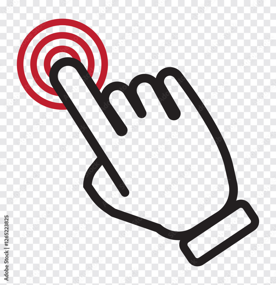 Poster hand cursor icon set. click icon vector hand click. variety click and mouse pointer arrow. eps 10