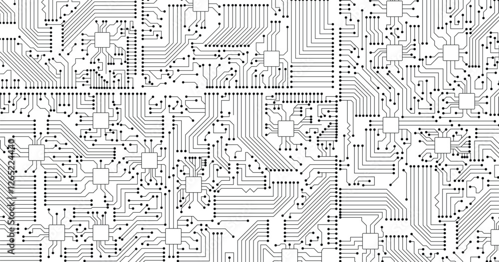 Poster circuit board technology electronic scheme pattern abstract background.