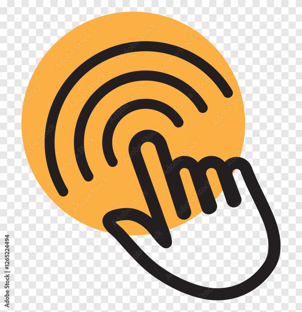 Poster click icon vector, mouse pointer arrow, cursor clicking vector icon. vector illustration. variety de