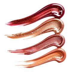 Make up swatches traces lipgloss foundation