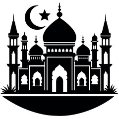 Ramadan & Eid Mubarak vector illustration 