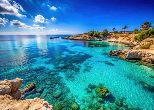 Stunning Blue Lagoon, Fontana Amoroza, Cyprus Beach Photography