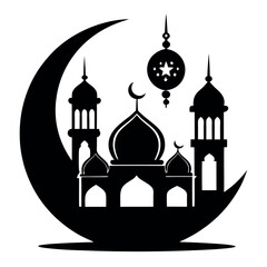 Ramadan & Eid Mubarak vector