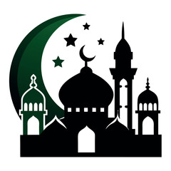 Ramadan & Eid Mubarak vector