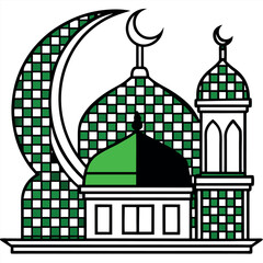 Ramadan & Eid Mubarak vector