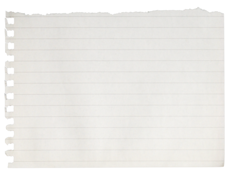piece of paper, notebook sheet, torn page from a notebook, writing paper and background