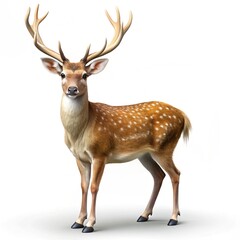 deer isolated on white background