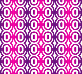 Purple pink gradient geometric seamless pattern for background. Colorful pattern for textile design. Abstract Geometric Pattern on white background. round repeat pattern for fabric print and tile
