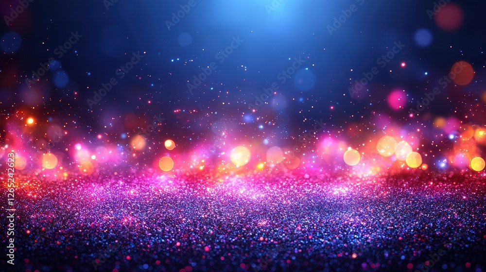 Aufkleber colorful abstract background featuring dynamic bokeh lights in a stunning visual display