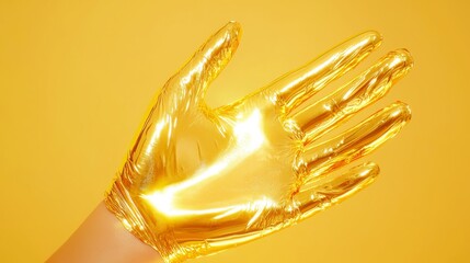 Luminous Golden Elegance, an open space adorned with radiant gold tones, evoking warmth and tranquility, inviting a sense of peace and harmony throughout the environment.