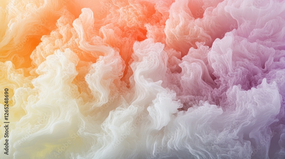 Poster dreamy gradient abstract background with delicate cloud-like texture