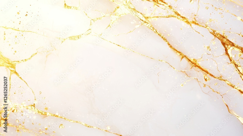 Poster elegant gold marbled texture on a smooth surface, showcasing luxurious swirls and patterns, ideal fo