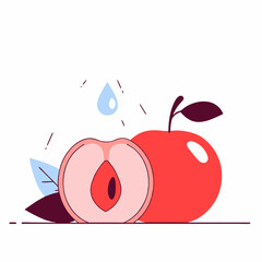 fuzzy peach with juicy nectar 