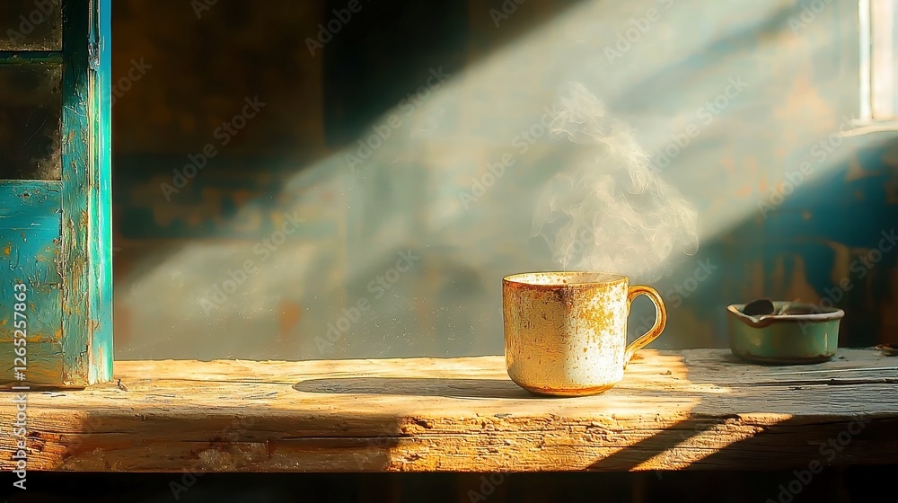 Poster rustic gold elegance, warm hues and textured surfaces create an inviting atmosphere, highlighting th