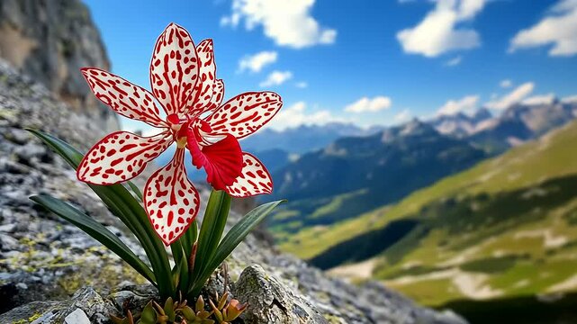 Stunning Alpine Orchid: A Breathtaking Mountain Bloom