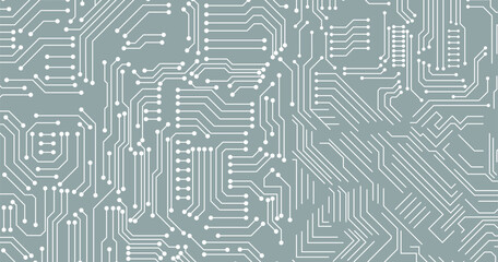 Abstract futuristic circuit board Illustration, Circuit board. Circuit board pattern for technology background. Vector illustration