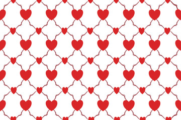 Heart seamless pattern mean love