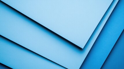 Blue paper layers, abstract design, texture background