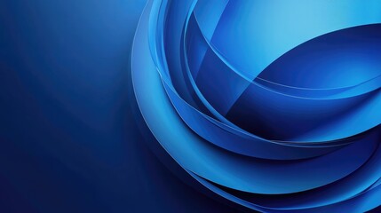 Obraz premium Abstract Blue Swirls: A Symphony of Shades and Curves