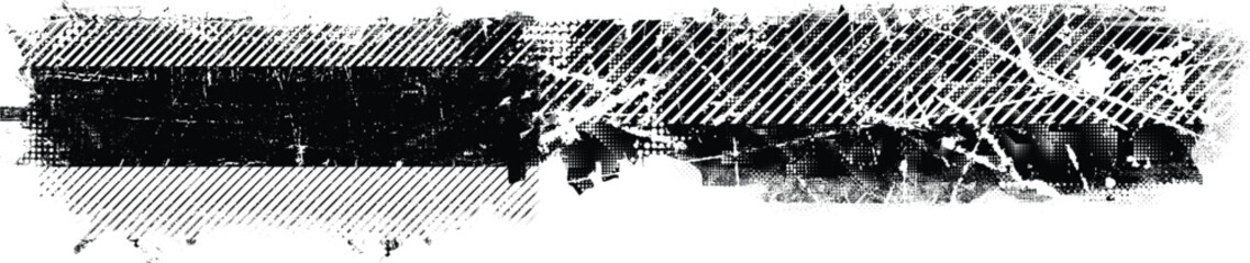 Grunge textured banner with rough edges. Oblique lines texture. Overlay grunge texture . Simply place texture over any object to create grunge effect . Banner with slash line border for your design. 