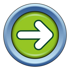 Sticker or sign showing the direction to take