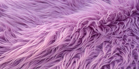 Fototapeta premium A smooth flowing surface of lavender-hued fur, its fibers arranged in rippling waves, evoking warmth, elegance, and a tactile sense of indulgence