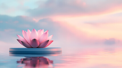 Pink Lotus in Harmony