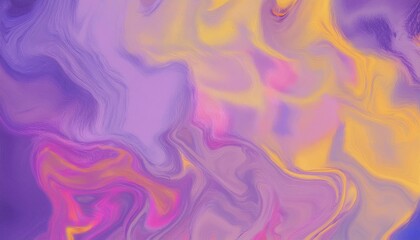 Obraz premium vibrant swirling purple, yellow, and pink abstract texture with fluid lines, digital design, and artistic motion