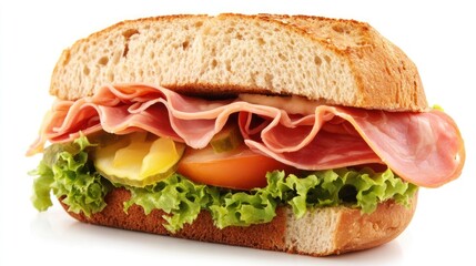 Delicious Ham Sandwich, Studio Shot