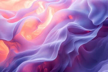 Obraz premium Abstract colorful fluid painting with smooth blending pink and orange tones