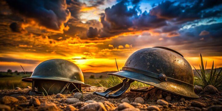 WWI Italian-Austrian Front: Silhouette of Rare Iron Helmets & Relics