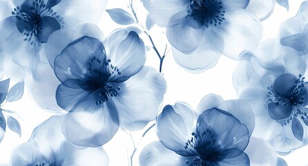 a blue flower image on white background