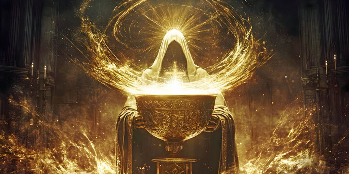 Divine Ascension chalice, ai generated. - Powered by Adobe