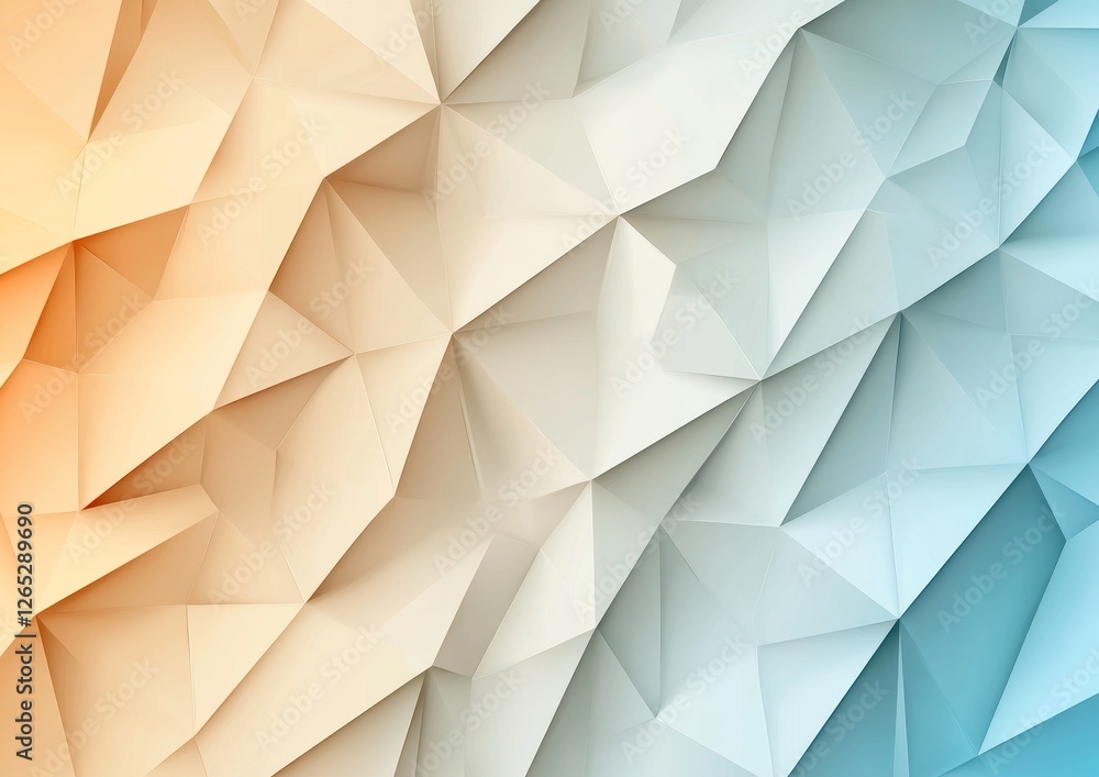 Poster the abstract background features a rainbow theme with trianglify triangles, creating a colorful, bea
