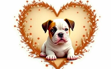 Dog with a heart