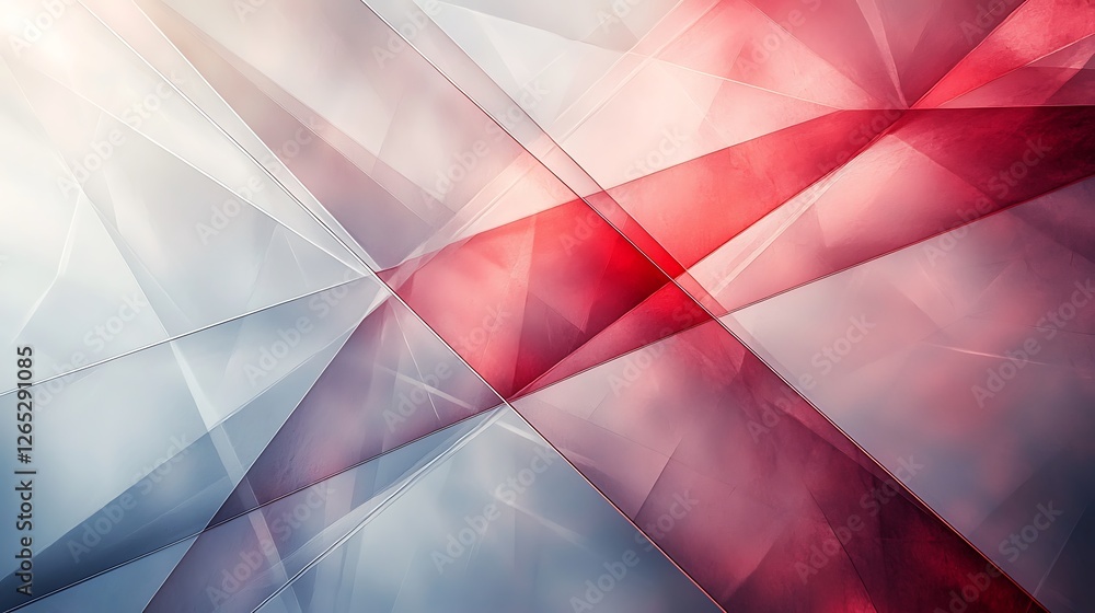 Poster Abstract design overlay w/geometric pattern backdrop. For creative work