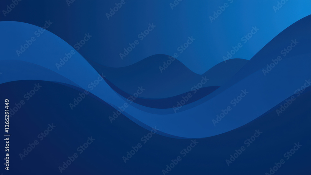 Poster digital illustration representing ci/cd pipelines with abstract elements like waves and mountains.