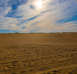 Sunset in the desert