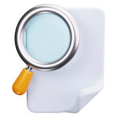 magnifying glass 3d render icons